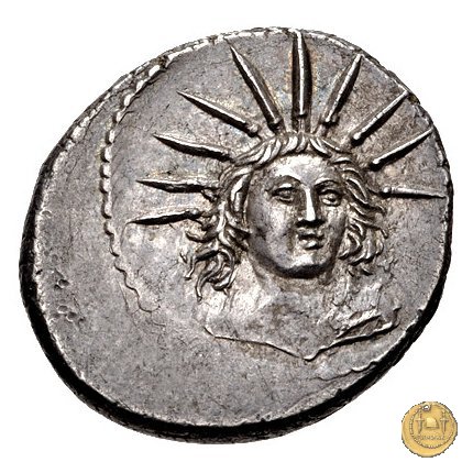 494/43 - denario L. Mussidius T.f. Longus 42 a.C. (Roma)
