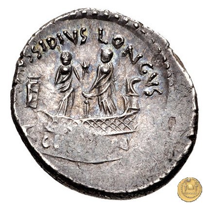 494/43 - denario L. Mussidius T.f. Longus 42 BC (Roma)