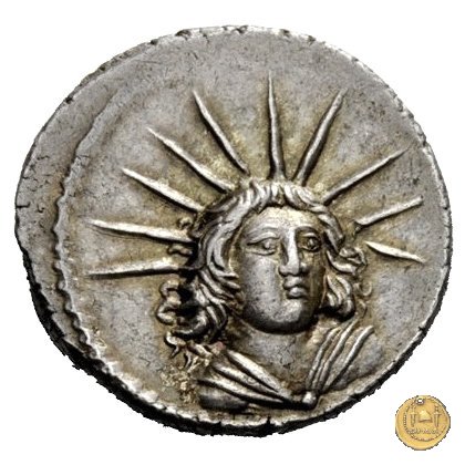 494/43 - denario L. Mussidius T.f. Longus 42 BC (Roma)