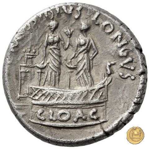 494/43 - denario L. Mussidius T.f. Longus 42 BC (Roma)