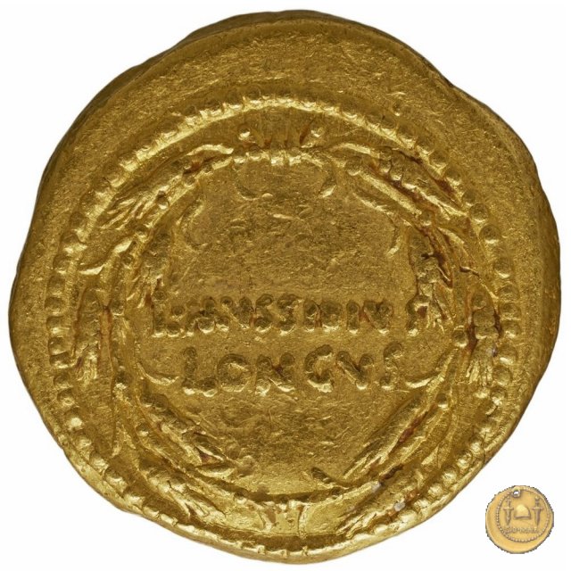 494/44 - aureo L. Mussidius T.f. Longus 42 BC (Roma)