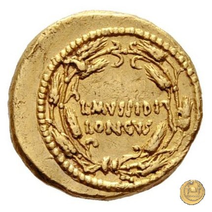 494/45 - aureo L. Mussidius T.f. Longus 42 BC (Roma)