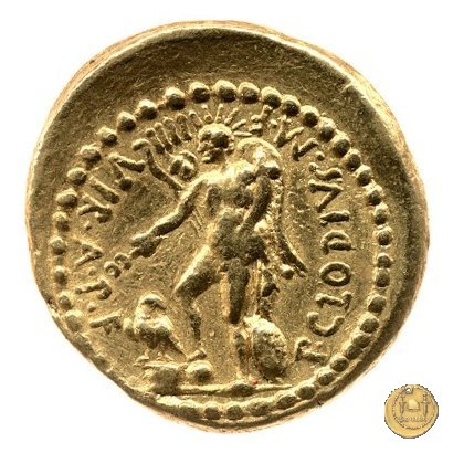 494/5 - aureo M. Antonius / P. Clodius M.f. 42 BC (Roma)