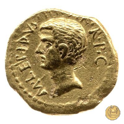 494/7 - aureo M. Aemilius Lepidus / L. Mussidius Longus 42 BC (Roma)