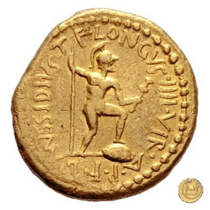 494/7 - aureo M. Aemilius Lepidus / L. Mussidius Longus 42 BC (Roma)