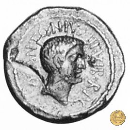 494/8 - aureo M. Antonius / L. Mussidius Longus 42 BC (Roma)