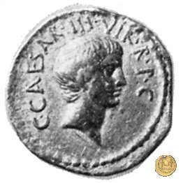 494/9 - aureo C. Iulius Caesar Octavianus / L. Mussidius Longus 42 BC (Roma)