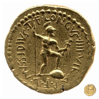 494/9 - aureo C. Iulius Caesar Octavianus / L. Mussidius Longus 42 BC (Roma)