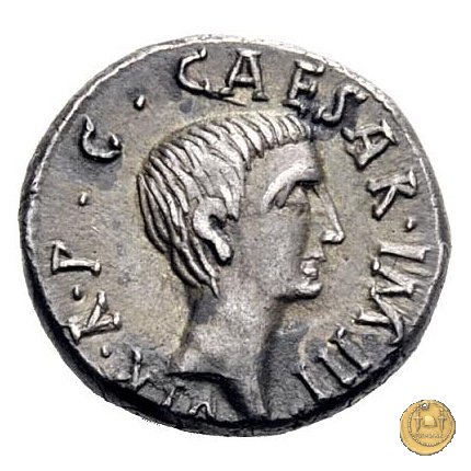 495/2 - denario M. Aemilius Lepidus / C. Iulius Caesar Octavianus 42 BC (Italia)