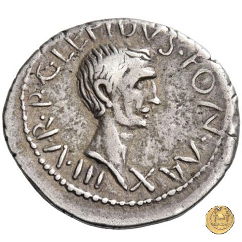 495/2 - denario M. Aemilius Lepidus / C. Iulius Caesar Octavianus 42 BC (Italia)