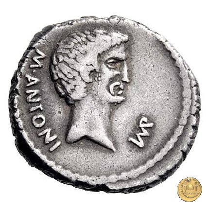 496/1 - denario M. Antonius 42 BC (Itinerante con M. Antonius)