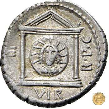 496/1 - denario M. Antonius 42 BC (Itinerante con M. Antonius)