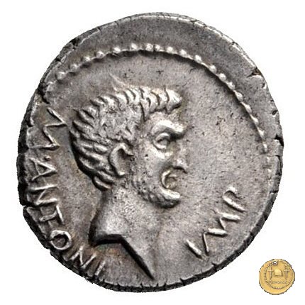 496/1 - denario M. Antonius 42 BC (Itinerante con M. Antonius)