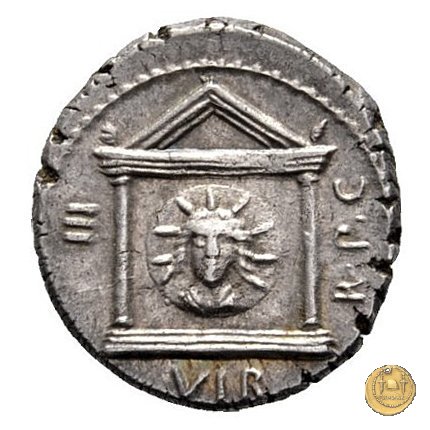 496/1 - denario M. Antonius 42 BC (Itinerante con M. Antonius)