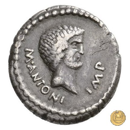 496/1 - denario M. Antonius 42 BC (Itinerante con M. Antonius)