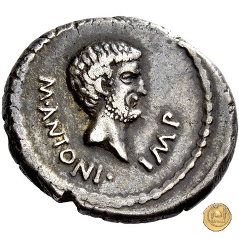 496/1 - denario M. Antonius 42 BC (Itinerante con M. Antonius)