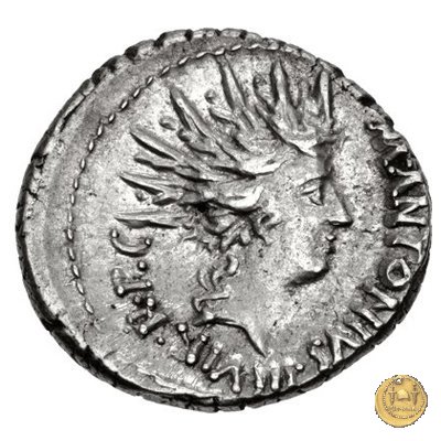 496/2 - denario M. Antonius 42 BC (Itinerante con M. Antonius)