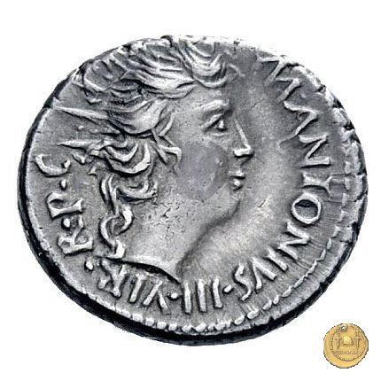 496/2 - denario M. Antonius 42 BC (Itinerante con M. Antonius)