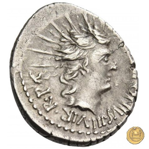 496/2 - denario M. Antonius 42 BC (Itinerante con M. Antonius)