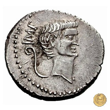 496/3 - denario M. Antonius 42 BC (Itinerante con M. Antonius)