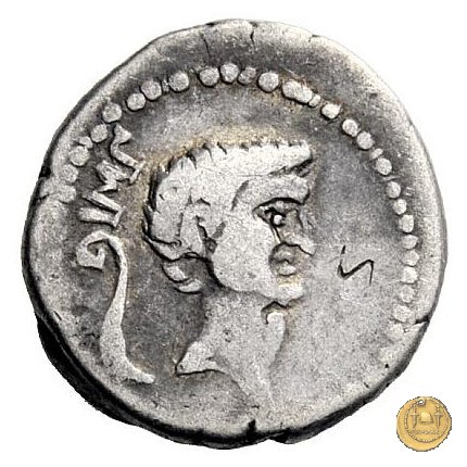 496/3 - denario M. Antonius 42 BC (Itinerante con M. Antonius)