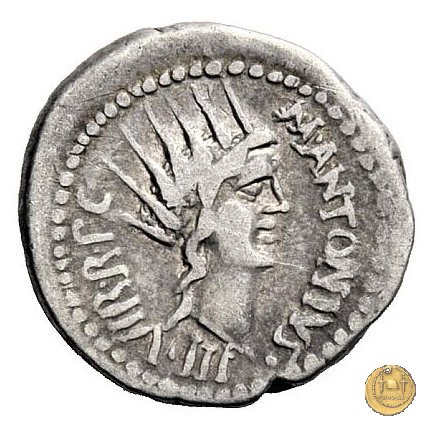 496/3 - denario M. Antonius 42 BC (Itinerante con M. Antonius)