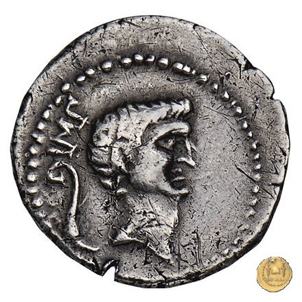 496/3 - denario M. Antonius 42 BC (Itinerante con M. Antonius)