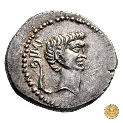 496/3 - denario M. Antonius 42 BC (Itinerante con M. Antonius)