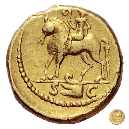 497/1 - aureo C. Iulius Caesar Octavianus 42 BC (Itinerante con Octavianus)