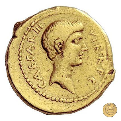 497/1 - aureo C. Iulius Caesar Octavianus 42 BC (Itinerante con Octavianus)