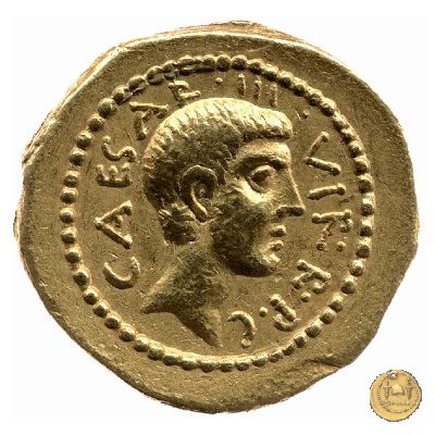 497/1 - aureo C. Iulius Caesar Octavianus 42 BC (Itinerante con Octavianus)