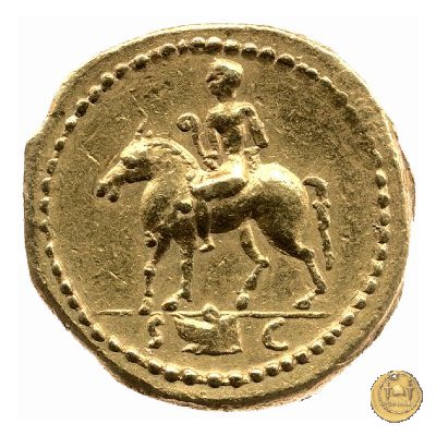 497/1 - aureo C. Iulius Caesar Octavianus 42 BC (Itinerante con Octavianus)