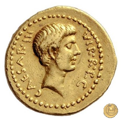 497/1 - aureo C. Iulius Caesar Octavianus 42 BC (Itinerante con Octavianus)