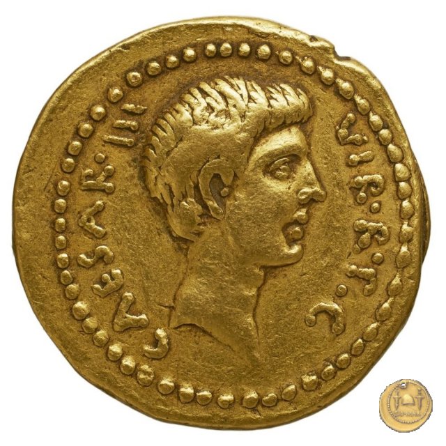 497/1 - aureo C. Iulius Caesar Octavianus 42 BC (Itinerante con Octavianus)