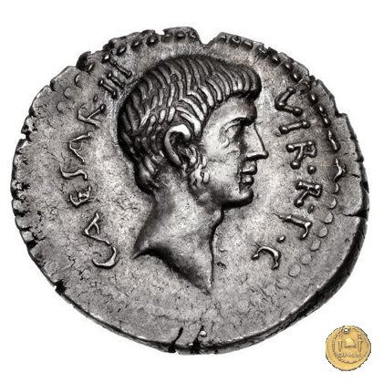 497/2 - denario C. Iulius Caesar Octavianus 42 BC (Itinerante con Octavianus)