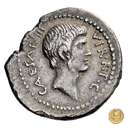 497/2 - denario C. Iulius Caesar Octavianus 42 BC (Itinerante con Octavianus)