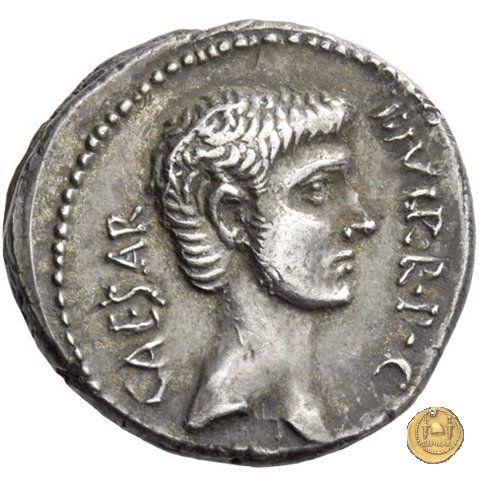 497/2 - denario C. Iulius Caesar Octavianus 42 BC (Itinerante con Octavianus)