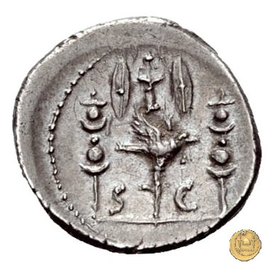 497/3 - denario C. Iulius Caesar Octavianus 42 BC (Itinerante con Octavianus)