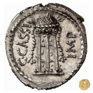 500/1 - denario C. Cassius Longinus / L. Cornelius Lentulus Spinther 43-42 BC (Itinerante con Cassius)