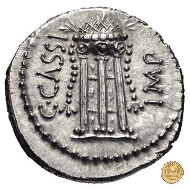 500/1 - denario C. Cassius Longinus / L. Cornelius Lentulus Spinther 43-42 BC (Itinerante con Cassius)