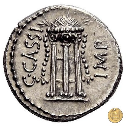 500/1 - denario C. Cassius Longinus / L. Cornelius Lentulus Spinther 43-42 BC (Itinerante con Cassius)