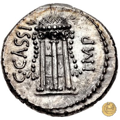 500/1 - denario C. Cassius Longinus / L. Cornelius Lentulus Spinther 43-42 BC (Itinerante con Cassius)