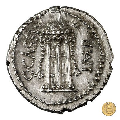 500/1 - denario C. Cassius Longinus / L. Cornelius Lentulus Spinther 43-42 BC (Itinerante con Cassius)