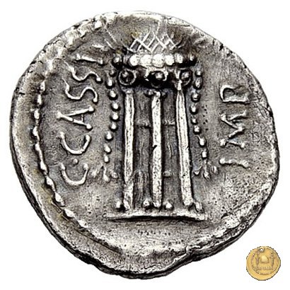 500/1 - denario C. Cassius Longinus / L. Cornelius Lentulus Spinther 43-42 BC (Itinerante con Cassius)