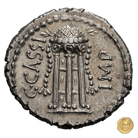 500/1 - denario C. Cassius Longinus / L. Cornelius Lentulus Spinther 43-42 BC (Itinerante con Cassius)