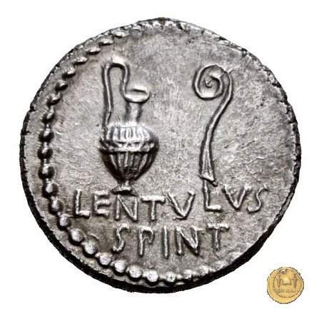 500/1 - denario C. Cassius Longinus / L. Cornelius Lentulus Spinther 43-42 BC (Itinerante con Cassius)