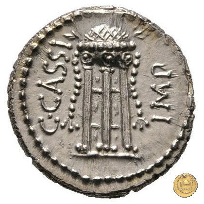 500/1 - denario C. Cassius Longinus / L. Cornelius Lentulus Spinther 43-42 BC (Itinerante con Cassius)