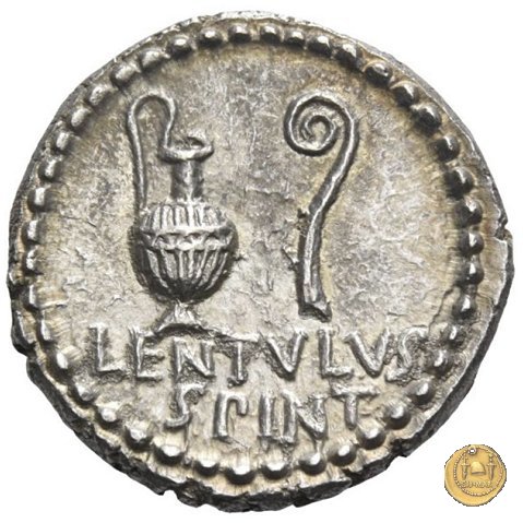 500/1 - denario C. Cassius Longinus / L. Cornelius Lentulus Spinther 43-42 a.C. (Itinerante con Cassius)