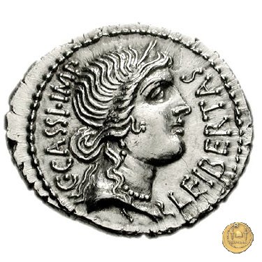 500/3 - denario C. Cassius Longinus / L. Cornelius Lentulus Spinther 43-42 BC (Itinerante con Cassius)