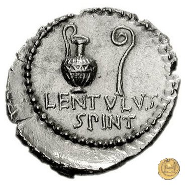 500/3 - denario C. Cassius Longinus / L. Cornelius Lentulus Spinther 43-42 BC (Itinerante con Cassius)